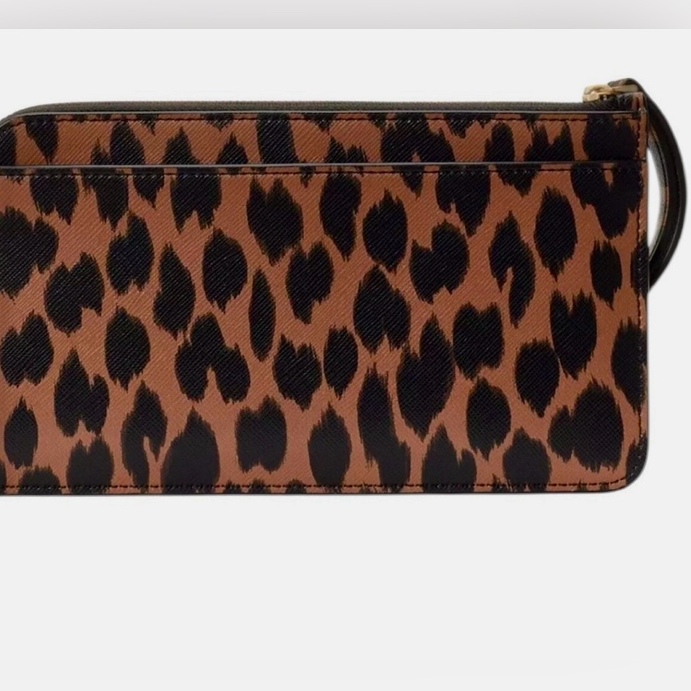 kate spade Leopard Print Wristlet - Brown/Black - Picture 2 of 11